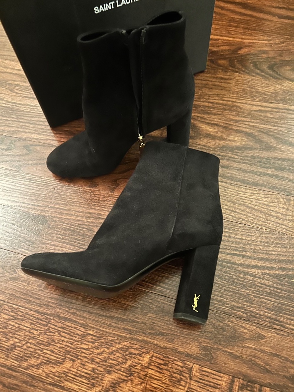 YSL suede boots